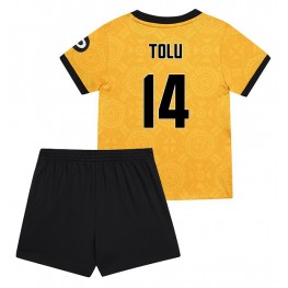 Wolves Tolu Arokodare #14 Thuis tenue Kids 2025-26 Korte Mouw (+ Korte broeken)